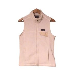 Patagonia Retool Fleece Full Zip Vest Raw Linen Size Medium